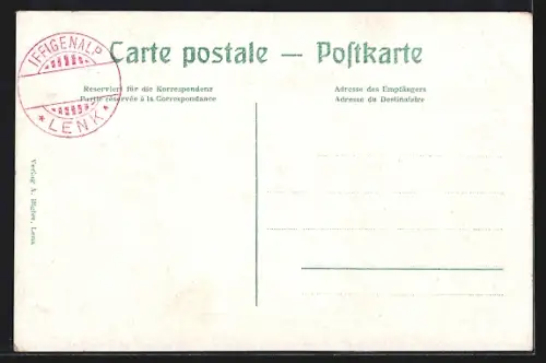 AK Lenk im Simmental, Iffigensee, Panorama mit Bergen