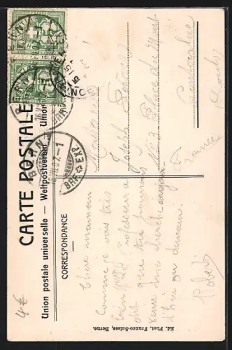 AK Bern, Blick auf den Bernabrunnen