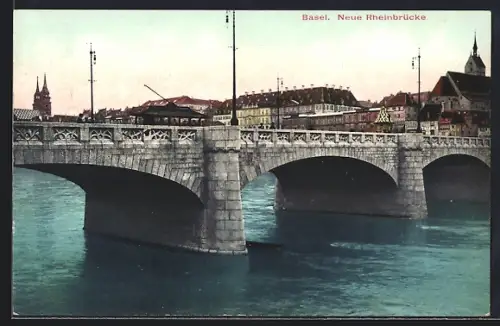 AK Basel, Neue Rheinbrücke