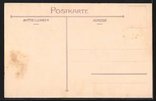 AK Bern, Bundesgebäude von einer Promenade aus