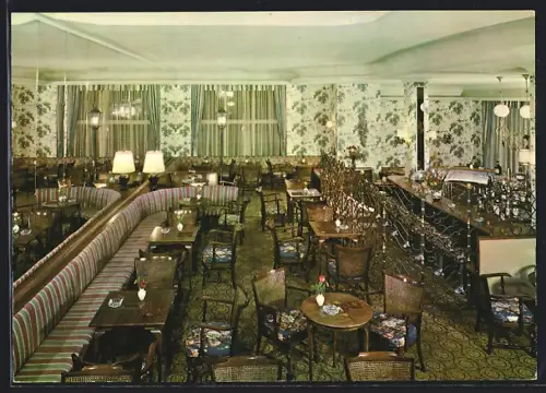 AK Zürich, Café-Bar Kranzler Huguenin, Bahnhofstrasse 39, Innenansicht