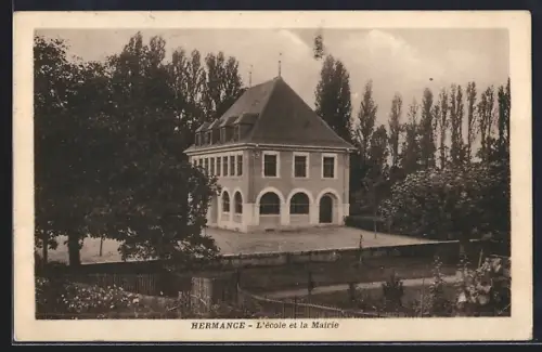 AK Hermance, L`école et la Mairie