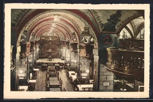 AK Bern, Gasthaus Kornhauskeller, Innenansicht