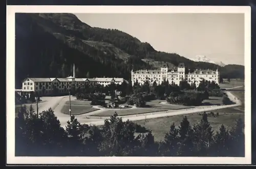AK St. Moritz, Kurhaus und Grand Hotel des Bains