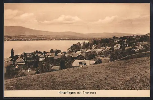 AK Hilterfingen, Teilansicht mit Thunersee