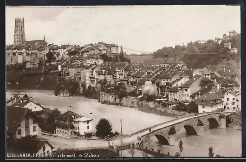 AK Fribourg, Panorama et le pont de St. Jean