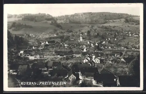 AK Rorbas-Freienstein, Panorama mit Kirche