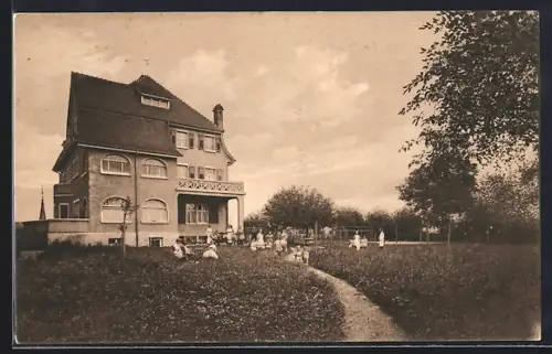 AK Rheinfelden, Privat-Kindersanatorium Dr. Welti, Gartenansicht
