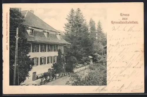 AK Grosshöchstetten, Haus mit Garten