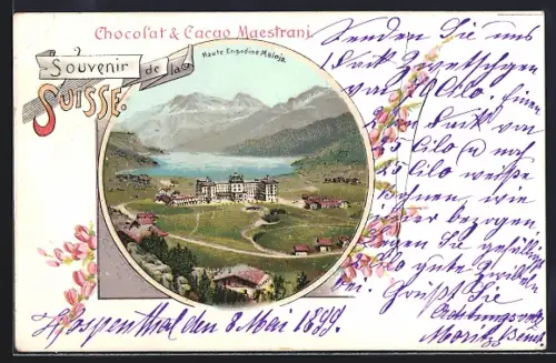 Lithographie Maloja, Gesamtansicht