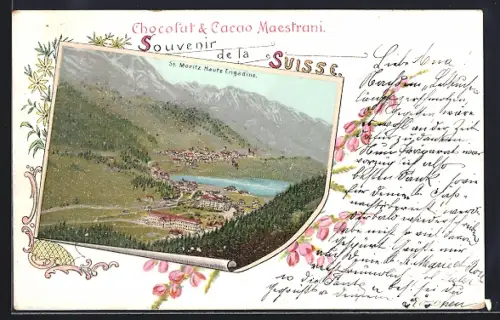 Lithographie St. Moritz, Panorama