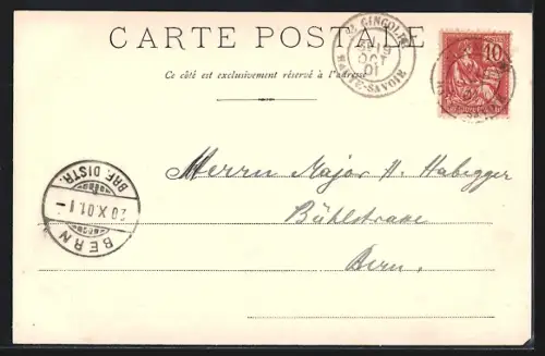 AK Saint-Gingolph, Douane, Café de la Poste