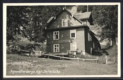 AK Rigi-Staffelhöhe, Jugendherberge mit Garten
