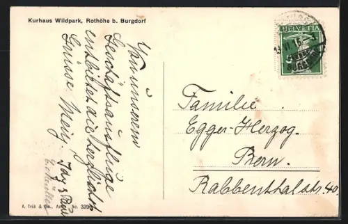 AK Burgdorf, Kurhaus Wildpark, Rothöhe