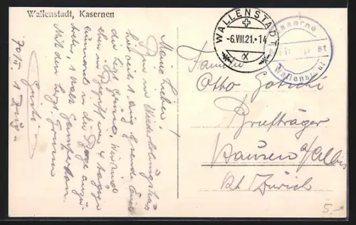 AK Wallenstadt, Partie an den Kasernen