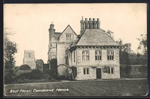 AK Cranborne, West Front of Carnborne Manor