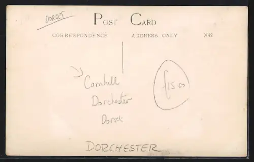 Foto-AK Dorchester, Cornhill
