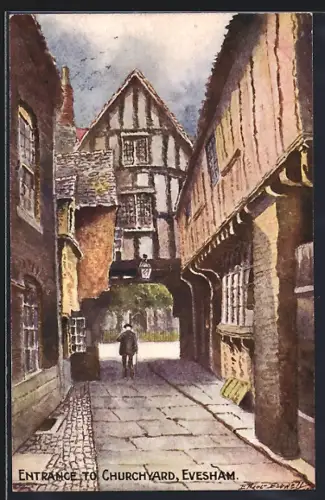 AK Evesham, Entrance to Churchyard