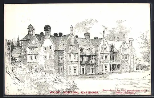 Künstler-AK Evesham, Wood Norton