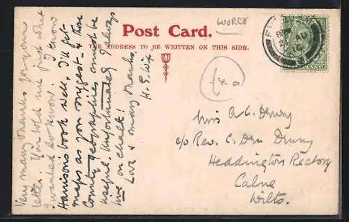 Künstler-AK Evesham, Wood Norton