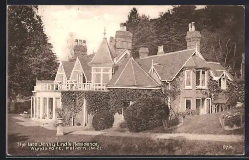 AK Malvern, The late Jenny Lind`s Residence, Wynds Point