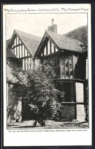AK Worcester, Ye Antient Commandery, Exterior from the courtyard