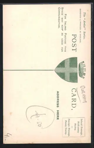 Künstler-AK Durham, View of the Elvet Bridge with bridge house