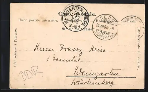 AK Bern, Restaurant Waldheim, Park