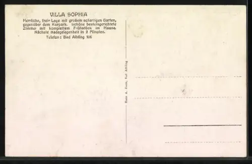 AK Bad Aibling, Hotel Villa Sophia
