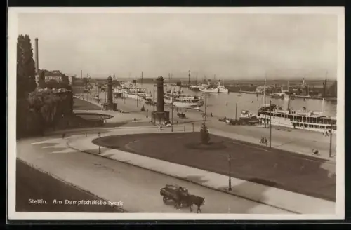 AK Stettin, Am Dampferschiffsbollwerk
