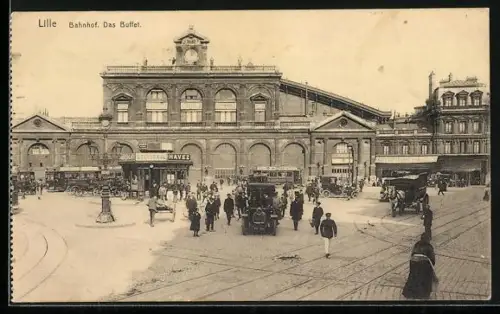 AK Lille, Bahnhof, Das Buffet