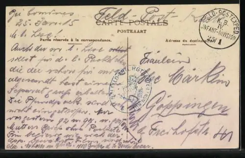 AK Comines, Partie am Bahnhof, La Gare