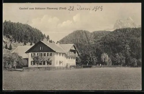 AK Pinswang, Gasthof zum Schluxen