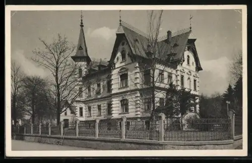 AK Politz /Elbe, Erholungsheim des Bundes der Kriegsverletzten