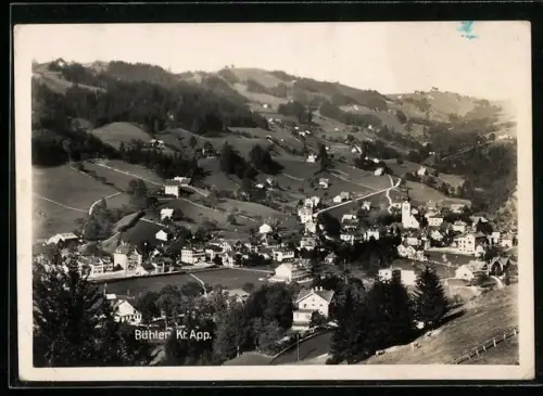 AK Bühler, Totalansicht mit Hotel Rössli
