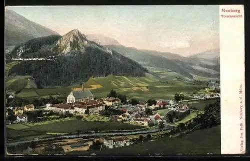 AK Neuberg an der Mürz, Totalansicht im Tal