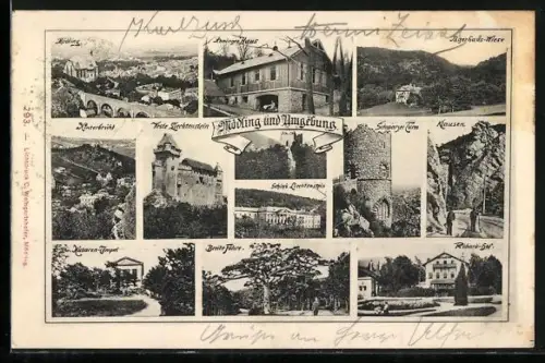AK Mödling, Klausen, Husarentempel, Richardhof