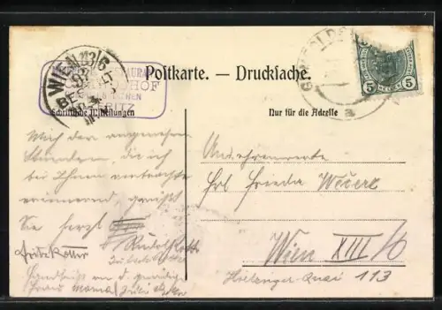 AK Mödling, Klausen, Husarentempel, Richardhof