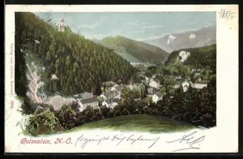 AK Gutenstein, Blick auf den Ort
