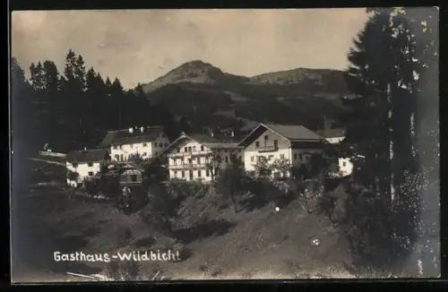 AK Wildbichl, Blick auf das Gasthaus Wildbichl