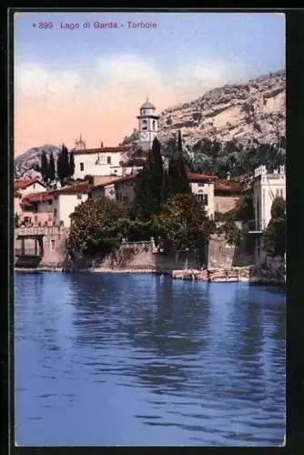 AK Nago-Torbole /Lago di Garda, Torbole vom See aus