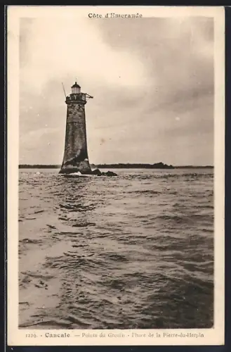 AK Pointe du Grouin, Phare de la Pierre-du-Herpin, Leuchtturm