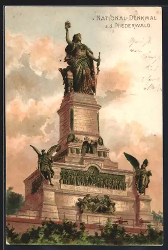 Lithographie National-Denkmal