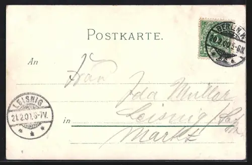 Lithographie Berlin, Ansicht vom Rathaus in der Königstrasse