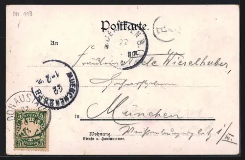 AK Walhalla, Gebäudeansicht mit Umgebung