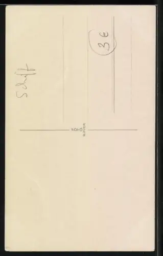 AK Kriegsschiff bei grober See