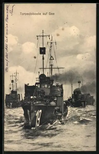 AK Torpedoboot 19 auf See