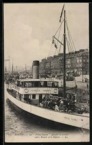 AK Passagierschiff Félix-Faure im Hafen