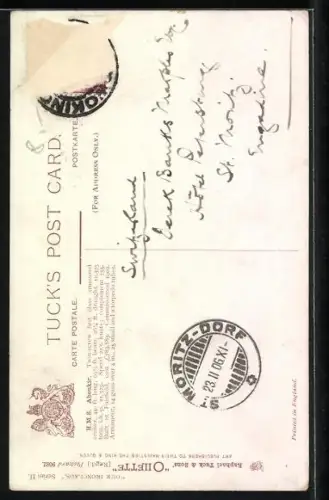 AK Kriegsschiff HMS Aboukir an der Anlegestelle