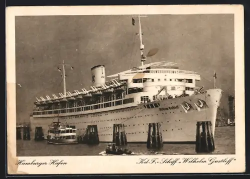 AK Hamburg, Hafen, K.d.F.-Dampfer Wilhelm Gustloff, Passagierschiff
